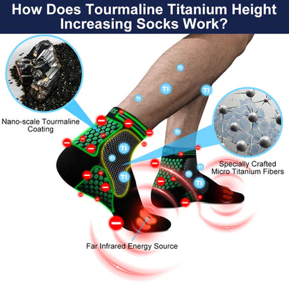 Sugoola™ Far Infrared Schorl Titanium Ion Heightening Booster Socks